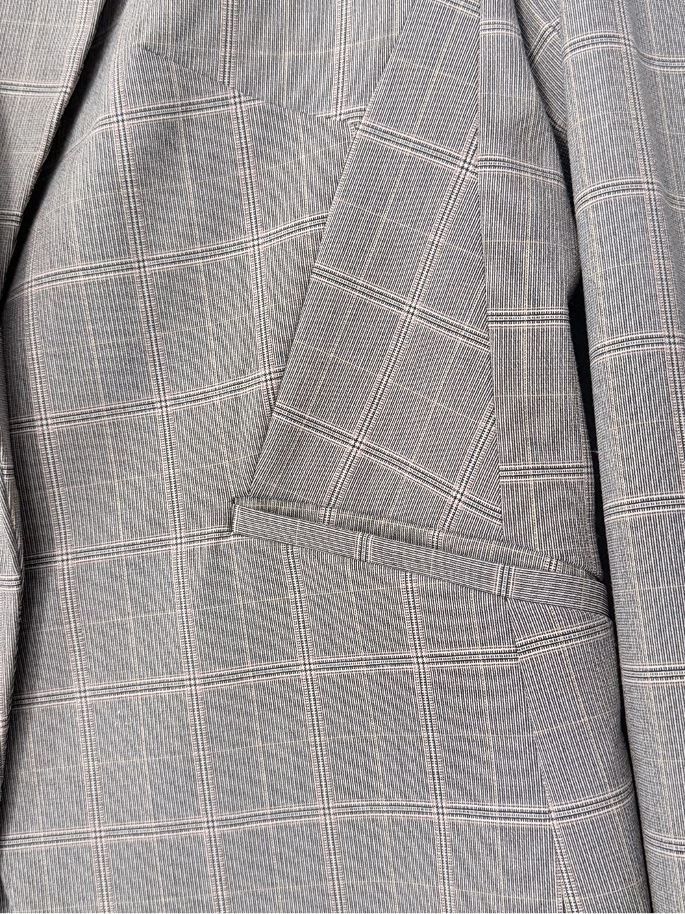 Express Gray Plaid Tailored Ankle Trousers - Picture 5 of 15